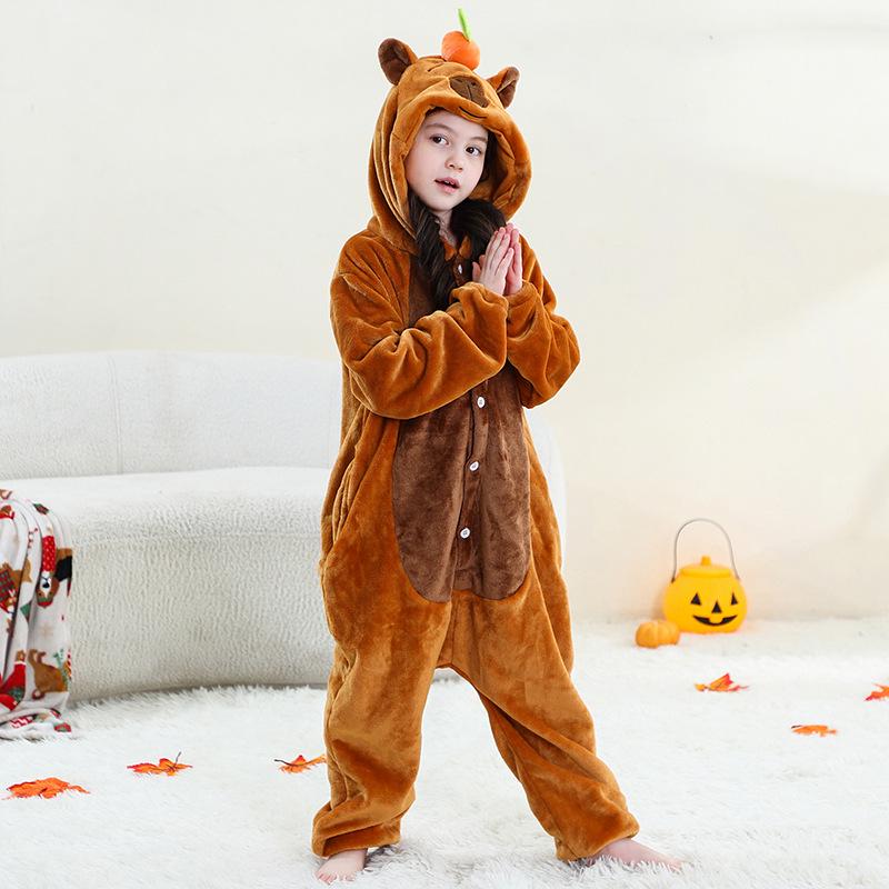 Michley Kids & Teens Animal Flannel Onesie - Homewear & Party Outfit