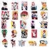 51Pcs Chainsaw Man Anime Stickers Pochita Denji Makima Cartoon Decals For Skateboard Motorcycle Laptop Waterproof Diy Sticker