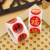 500 Stickers Rolls Chinese Fu Stickers Year Of The Dragon Chocolate Label Blessing Sticker Red Envelope Design