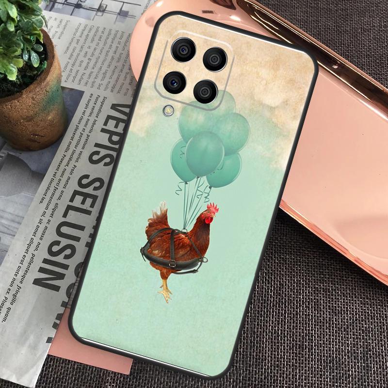 Cartoon Chicken Rooster Case For Samsung Galaxy M20 M15 M55 M31s M51 M21 M11 M13 M33 M53 M52 M32 M12 M14 M34 M54