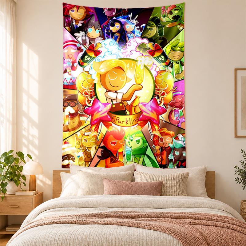 Cookie Run Kingdom Tapestry highquality for decorating living room bedroom dorm walls ideal as bedroom wallart orholiday gift
