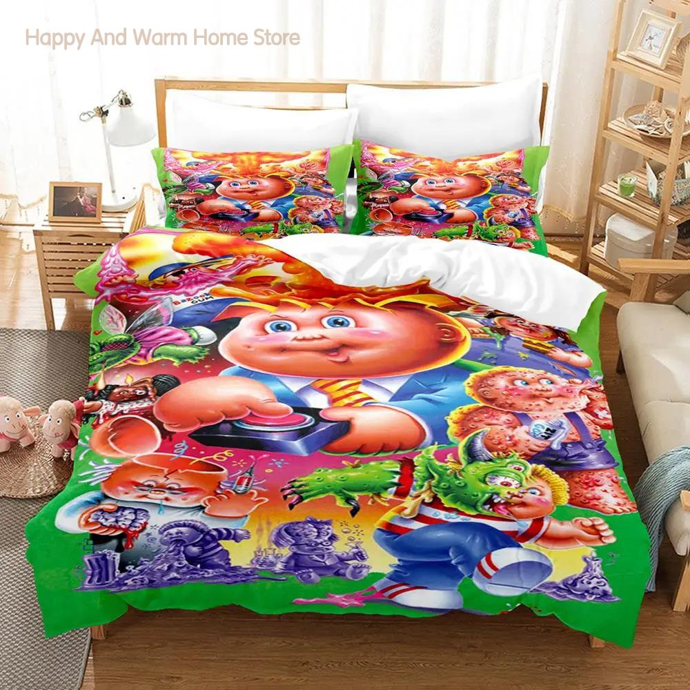 Garbage Pail Boys Bedding Set Single Twin Full Queen King Size Bed Set Aldult Boy Bedroom Duvetcover Sets 3D Anime Roupa De Cama