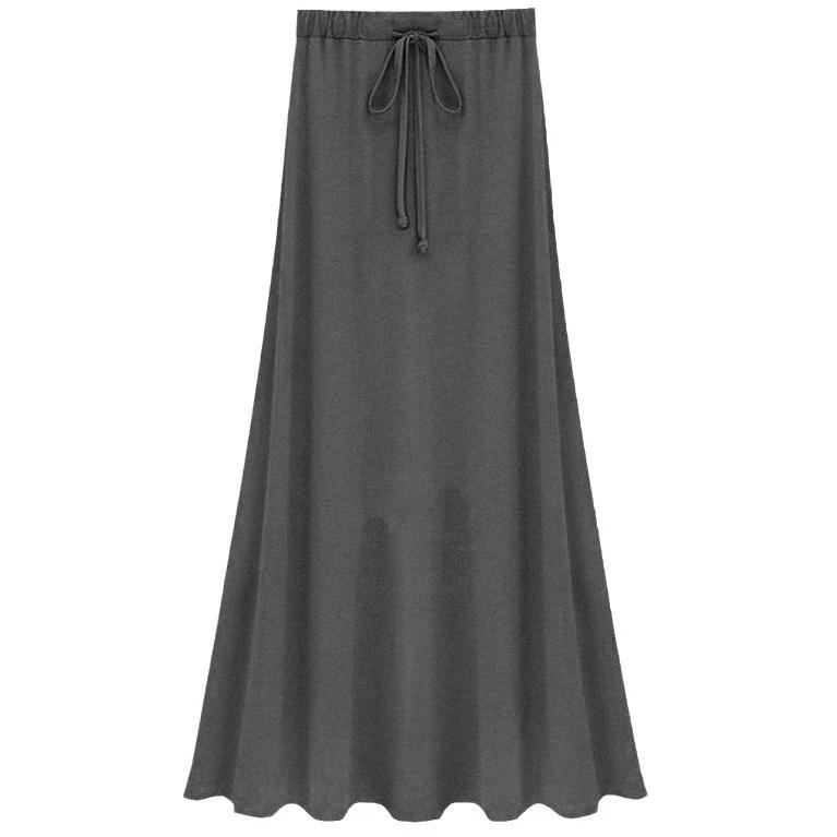 Split Skirt Women's Spring and Autumn Long Skirt Modal Strap A-line Skirt Slim Long Skirt Skirt
