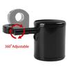 AQIMY Motorcycle Drink Holder, Universal Fits 22-32mm Handlebars, 360-Degree Rotation, Black Foam, Non-Slip Design, Fits Water Bottles and Mugs, Black