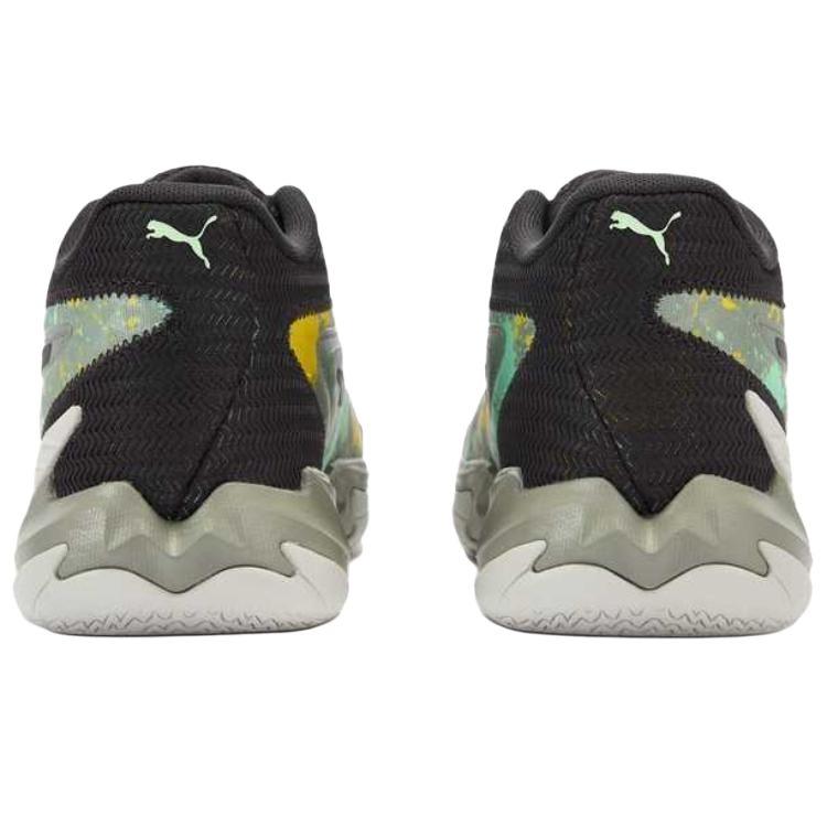Puma Dagger Comfortable Soft Fabric Durable Mid-Top Basketball Shoes Unisex sneaker Green 312168-01