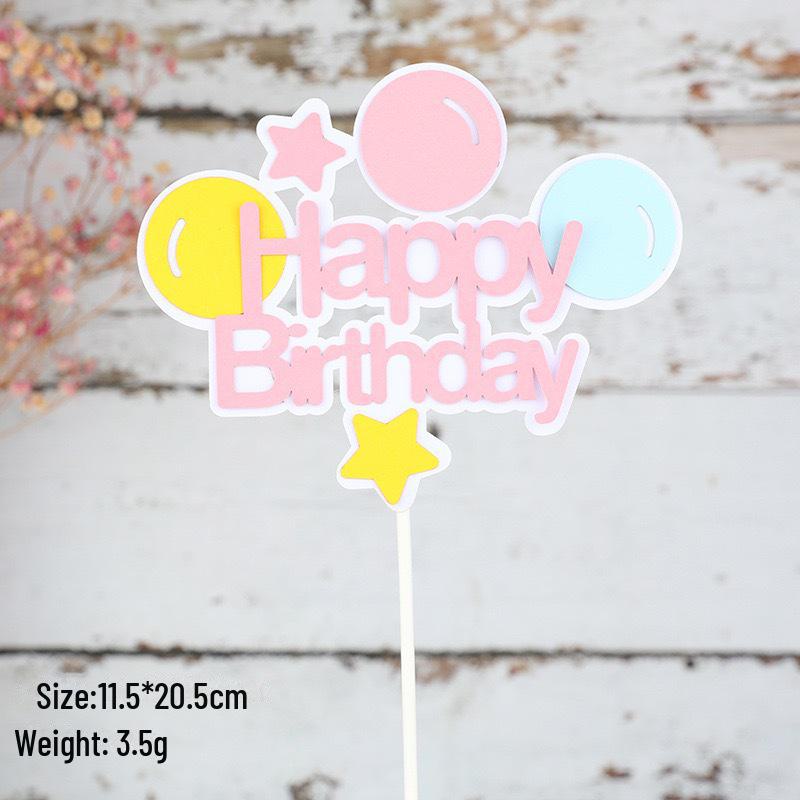 Creative Balloon Bow Cake Decoration for Baby Birthday