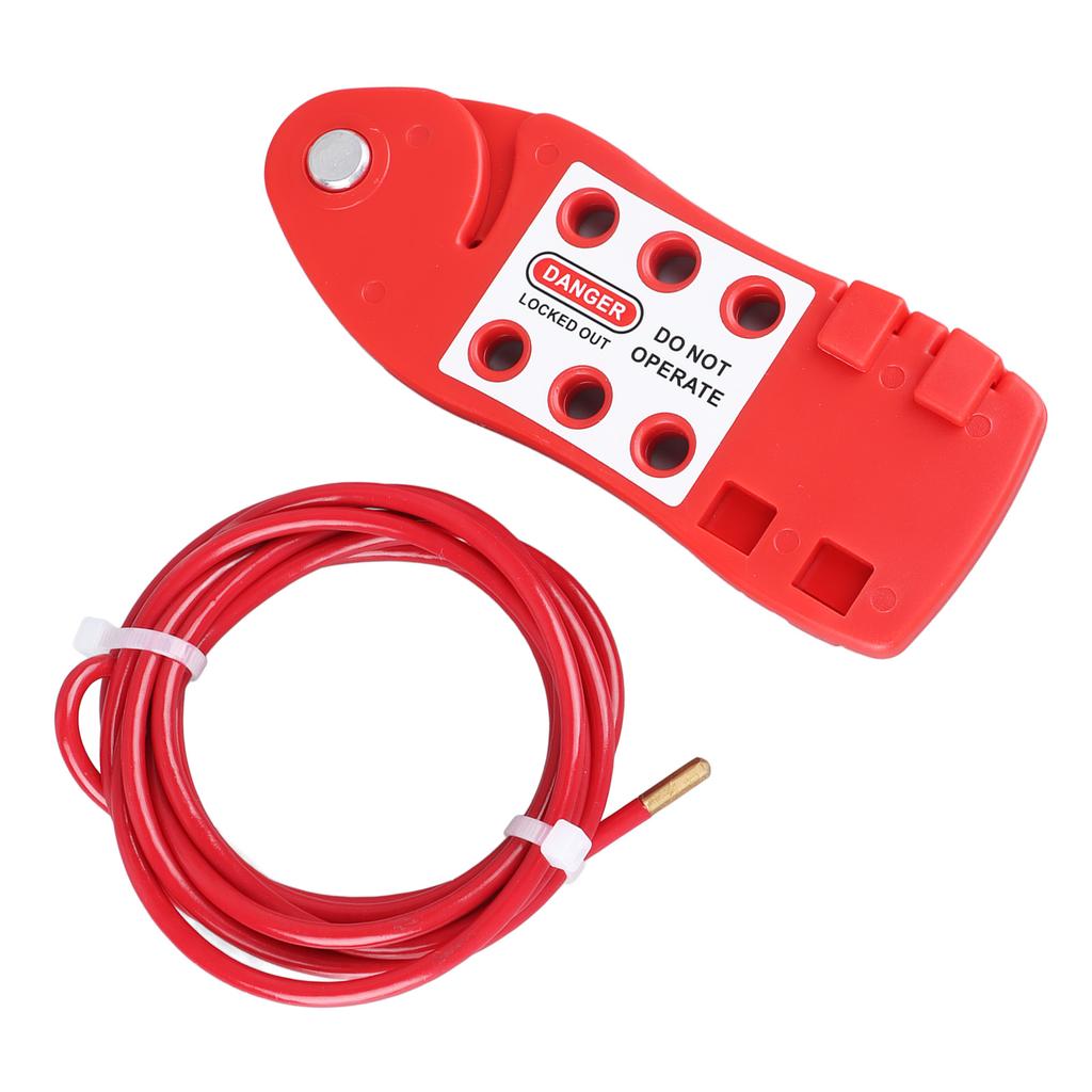 Nastavitelný lanový výluka zámek ve tvaru ryby Nerezový bezpečnostní lanový zámek Průmyslová výluka ventilu