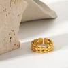 Yori Fashion Exquisite Metalltextur Verstellbarer Ring Minimalistischer Schmuck Bijoux Femme Neues Geschenk für Sie