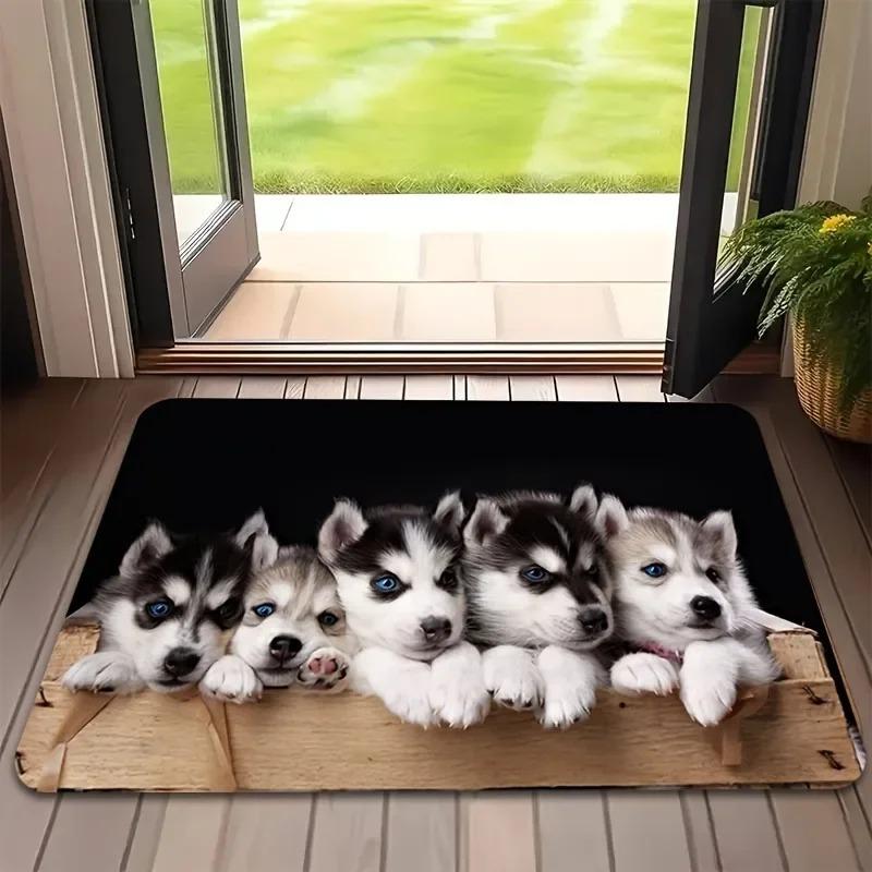 1PC Dwarf Pattern Door Mats Kitchen Rugs Non-Slip Pop Arts Design Living Room Rugs Bath Mat Carpet for Home Sink Laundry Decor