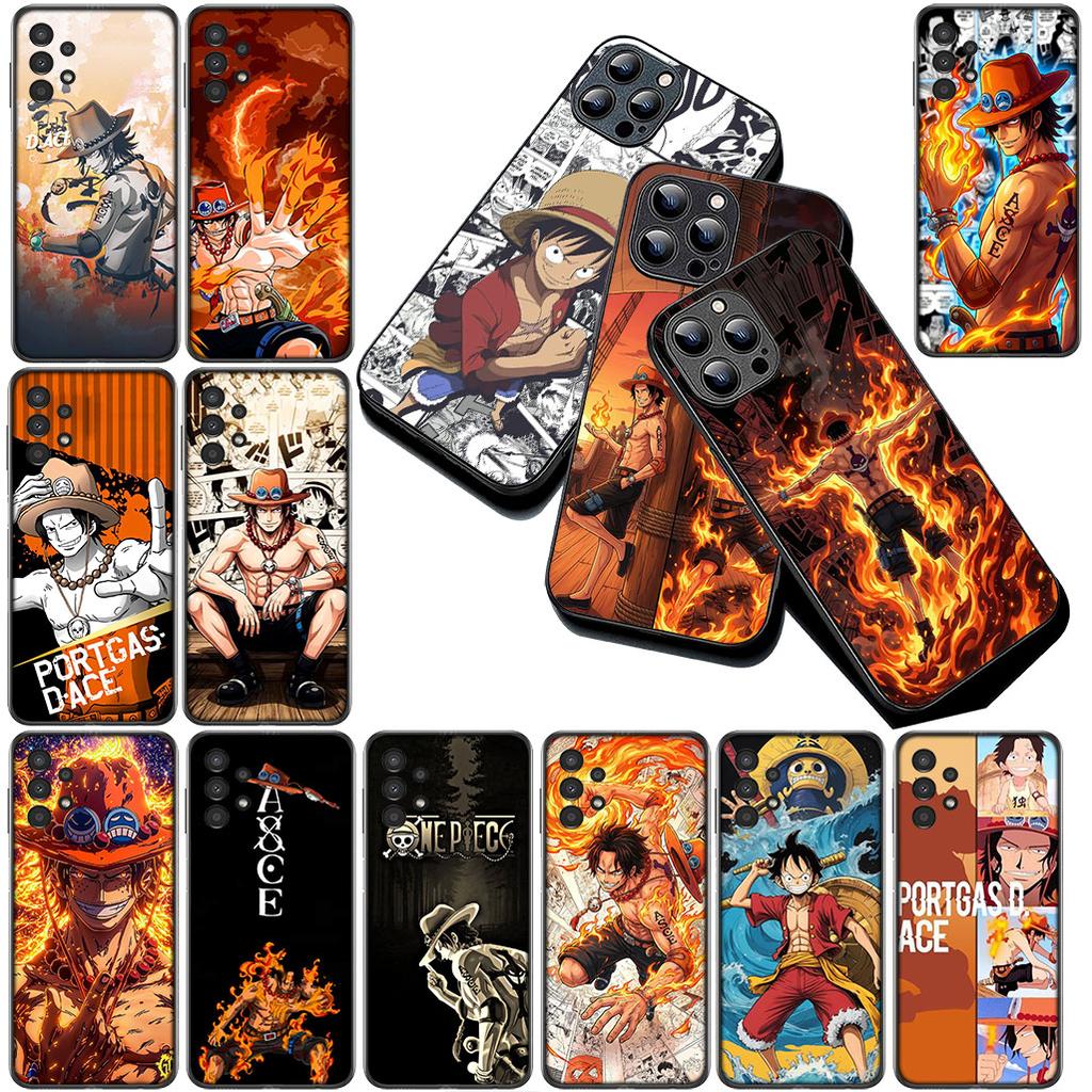 Cover for Apple iPhone 17 16 14 15 Plus Pro Max 16E ProMax + 15Plus 15+ 16+ Phone Case Anime Portgas D Ace Luffy One Piece