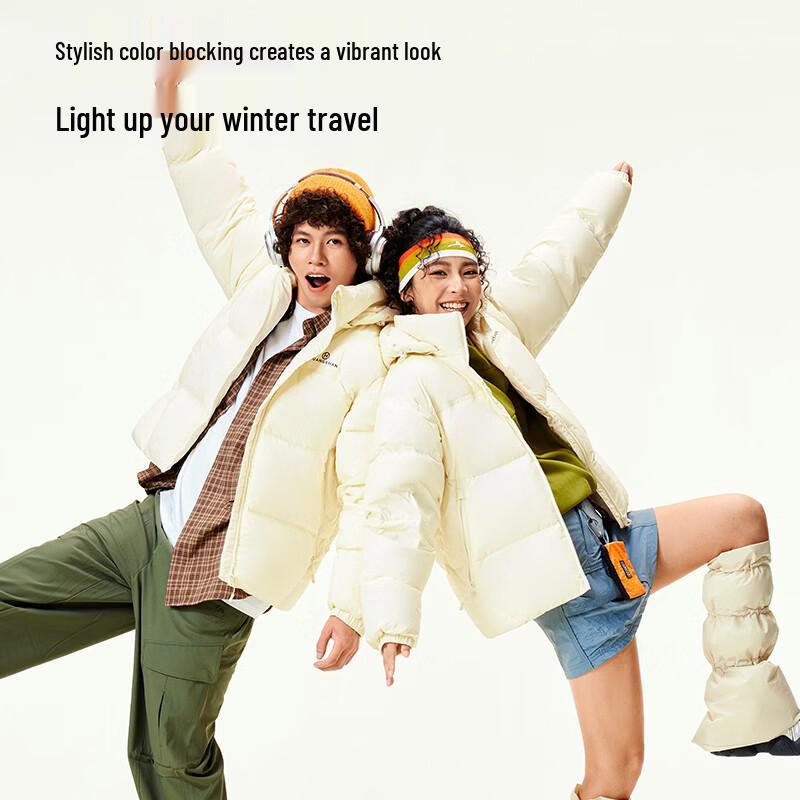 Camel Huangshan Unisex Thickened Duck Down Puffer Jacket E35CAEC001