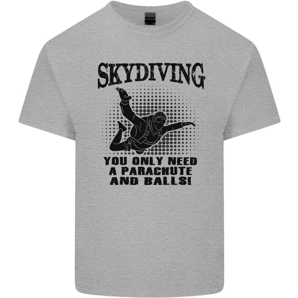 Skydiving Parachute Balls Skydiver Funny Unisexs Light Cotton TShirt