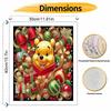 Disney Winnie the Pooh Christmas Oil Painting Kit Home Bedroom Wall Decor Creative Handmade Gift