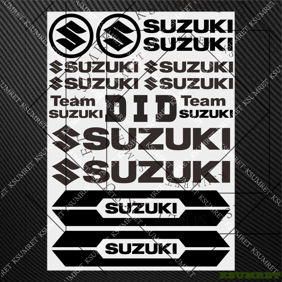 AAGL1 For Suzuki Motorcycle Sticker Decal Moto Tank Stickers Helmet Logo Kit чёрный