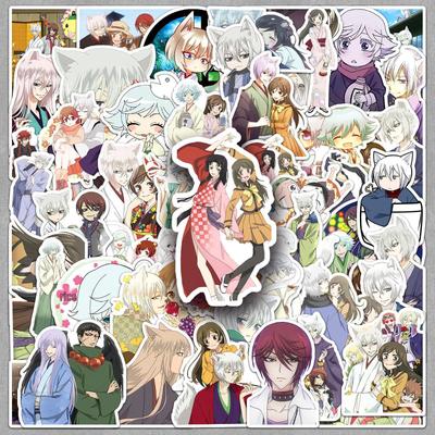 50 Sheets Energetic Girl Kamisama Kiss Stickers - Japanese Anime Nanami & Tomoe Washi Tape for Journals, Cards, and Fridge Décor