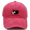 Embroidered Penguin Washed Cotton Baseball Caps Outdoor Women Adjustable Trucker Cap Fashion Men Sunscreen Snapback Peaked Hat