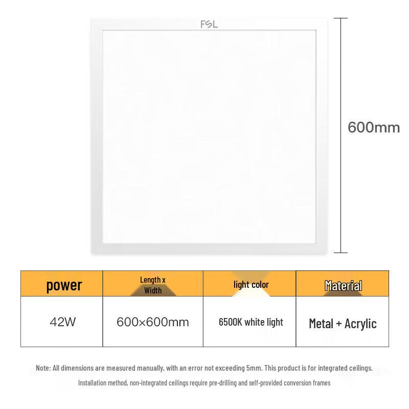 Direct-Lit LED Integrated Ceiling Panel Light