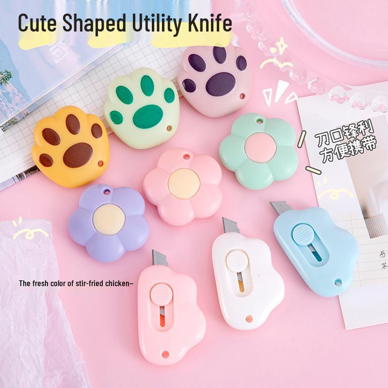 Cloud Cartoon Utility Knife for Kids - Perfect for DIY Crafts, Paper Cutting, and Package Opening