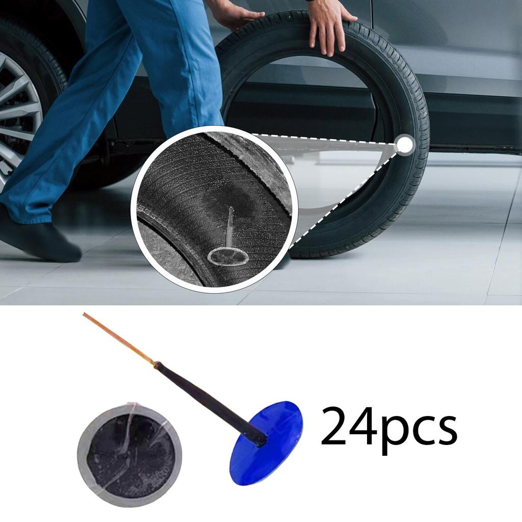 Tubeless Tire Patch Set Complete Mushroom Plug Puncture Repair Kit For Car Maintenance Garage Bicycle Motorcycle Wheels