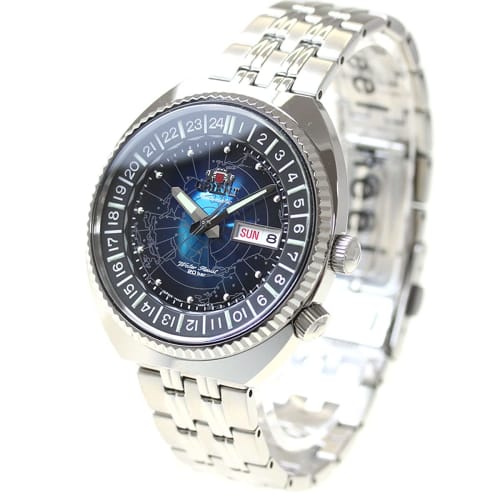 

Orient Watch WORLD MAP RN-AA0E03L Men s Automatic Watch, Silver