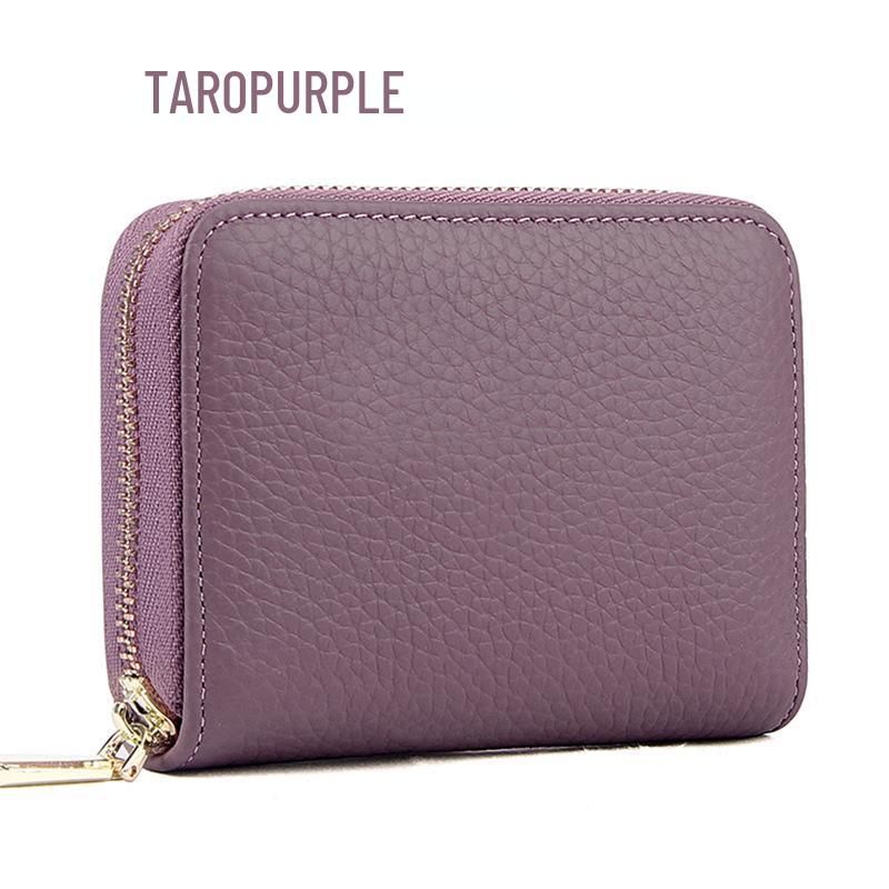 

Чехол для карт из натуральной кожи с RFID-защитой от кражи и карманом для монет - Вместительный мужской держатель для карт-гармошки