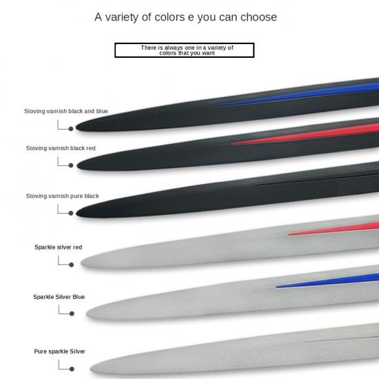 4PCS Universal Voll Schwarz Auto Körper/Seite Tür Anti-kollision Anti-scratch Dekoration Schutz Klebestreifen auto