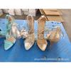 Summer New Open-toe Foot Rings, Straps, Straps, High-heeled Sandals, Thin Heels, Pointed Heads, and Large-size Fashion Sandals.