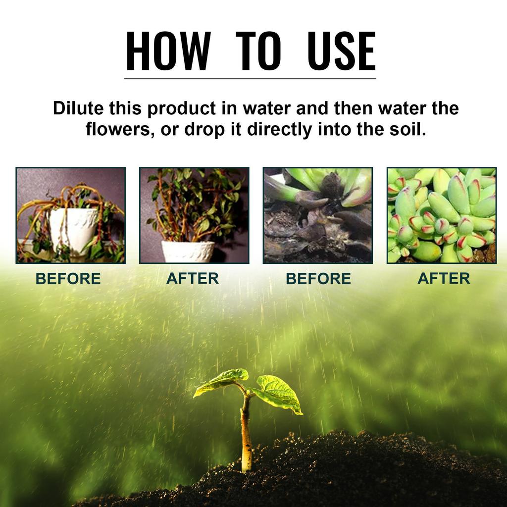 Plant Resurrection Liquid Fruit Vegetable Fertilizers Fast Glowing Indoor Garden Hydroponic Plant Nutrient Solution 50ml