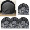Black Tyre Gard Wheel Cover Fits Tire Diameter 27 to 32inch Oxford Cloth