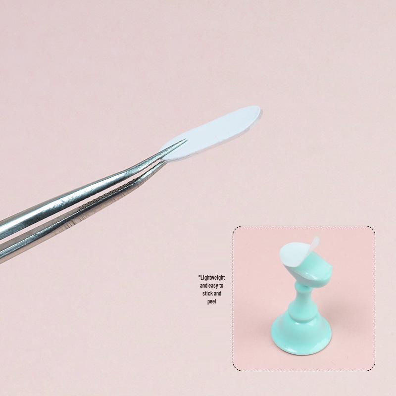 Transparent Jelly Glue for Nail Art Tips - No-Trace, Double-Sided Tape