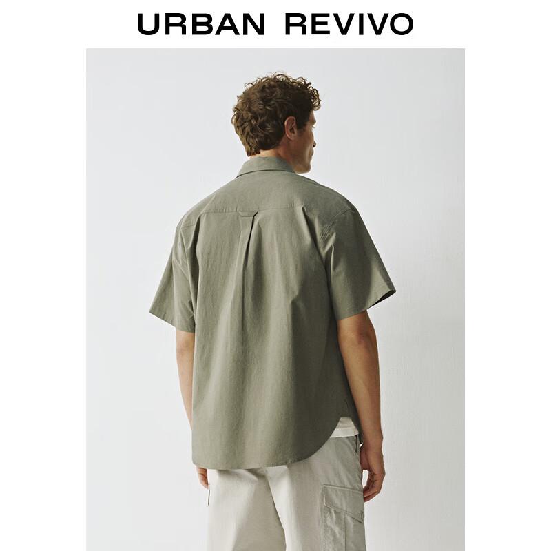 UR Heren Casual Werkkleding Zak Korte Mouw Shirt