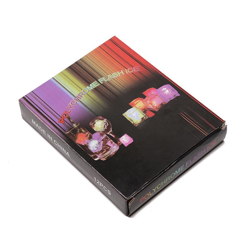 Luminous LED Ice Cubes - Seven-Color Changing Lights for Weddings & Bars