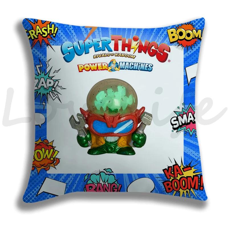 Superthings Pillow Case Single Sides Pillowcase Home Pillowcase Decorative Sofa Pillow Cover Bedroom Car Protection Pillow Case