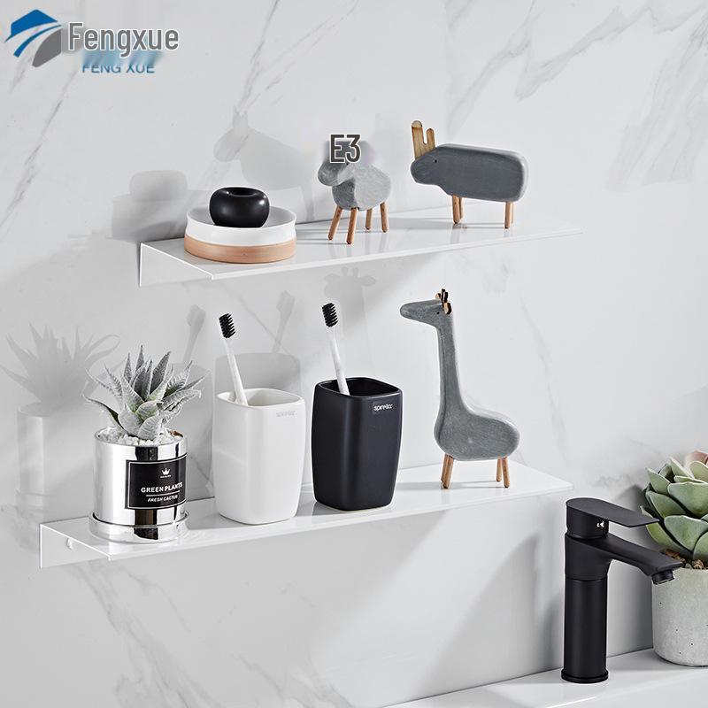Punch-free Bathroom Wall-Mounted Storage Shelf for Toiletries