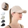 Women's Casual Ponytail Punching Mesh Ball Cap