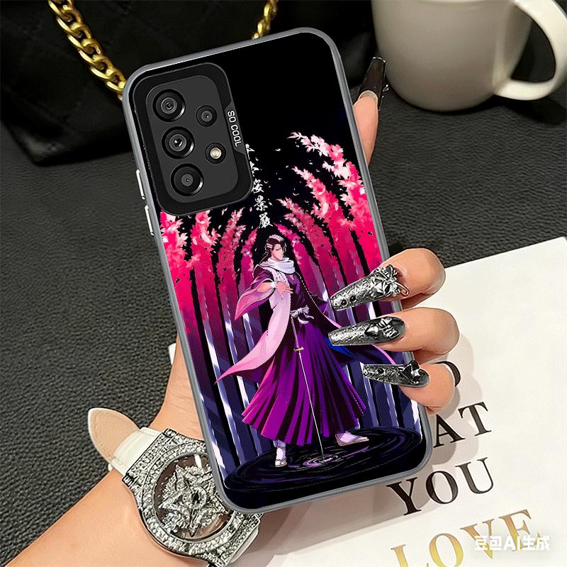 Bleach Kuchiki Byakuya Soft Phone Case for Samsung A17 A16 A15 A14 A13 A57 A56 A55 A54 A53 A37 A36 A35 A34 A33 A26 A25 A24 A23 A