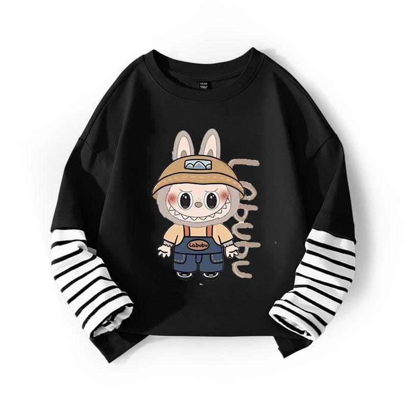 Spring and Autumn Girls'  Casual Base Shirt Children's Top