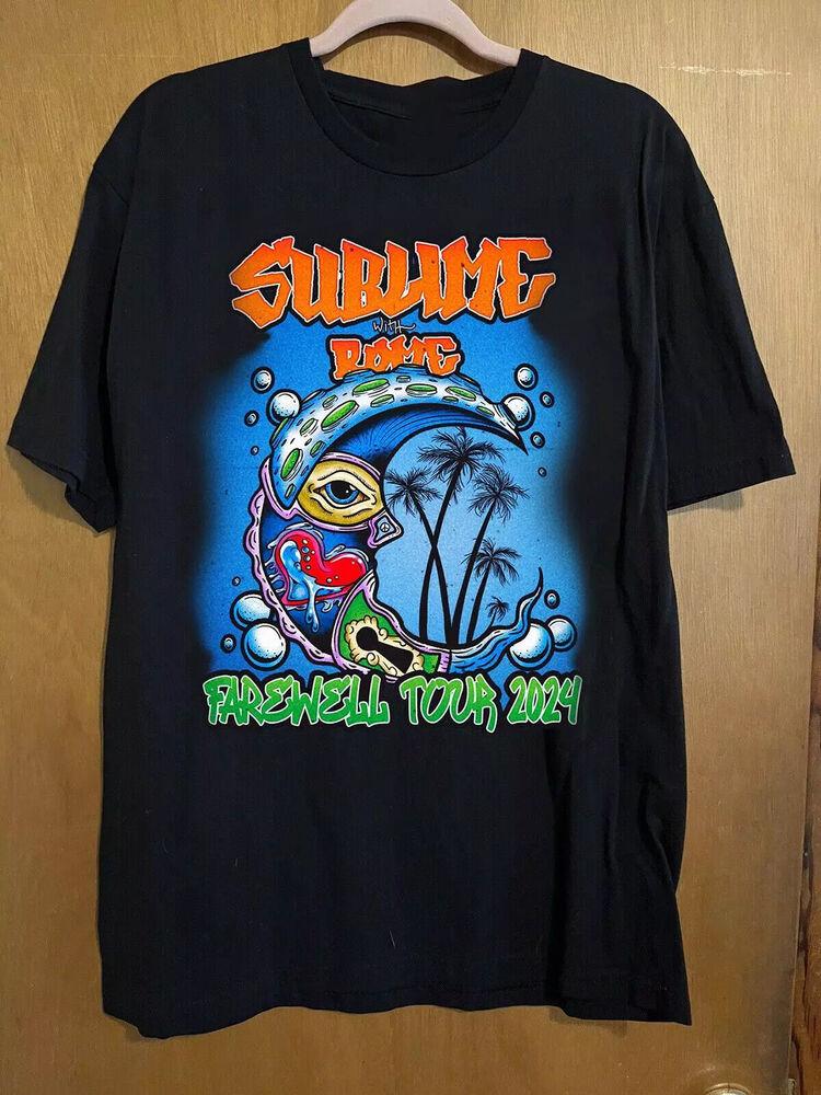 Sublime With Rome Весна Лето 2024 Прощальный Тур Футболка Топы Футболка Новые Поступления Весна/Лето Обычная Посадка Повседневная МужчиныЖенщины S разноцветный