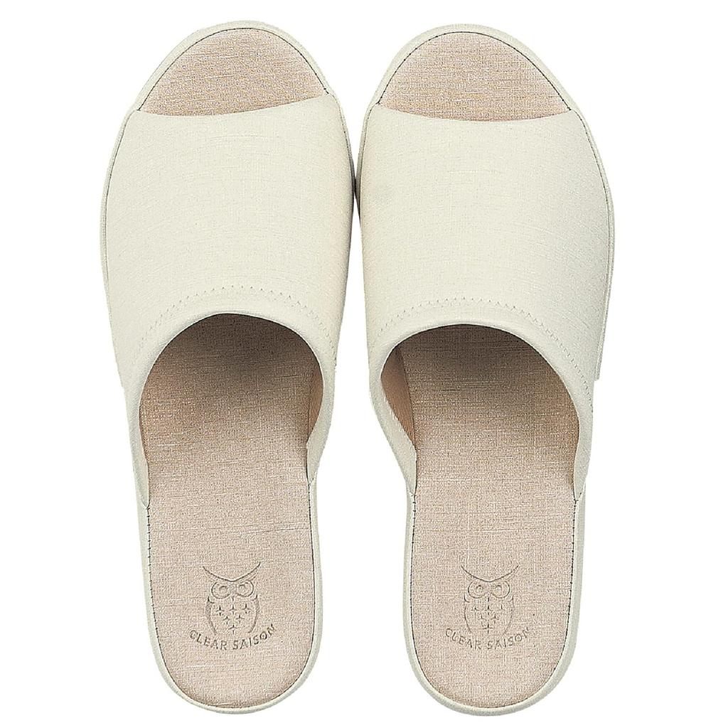 Senko CLEAR SAISON Heather Approximately Sanitizer Product Number 41630 Slippers, 27cm, Ivory, Stain-Resistant, Oil-Resistant, Alcohol-Hand