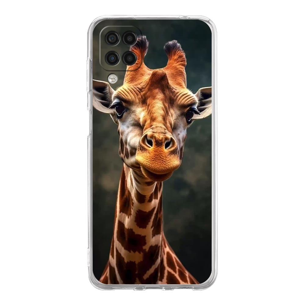 giraffe Phone Case For Samsung Galaxy A13 A33 A73 A53 A23 A51 A71 A21S A12 A31 A41 A05s A03S A15 A25 A32 5G Silicone Clear Cover