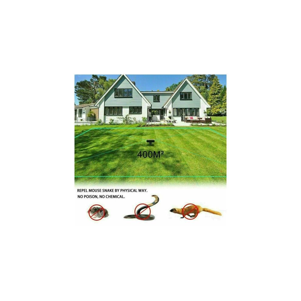 2-Pack Solar Ultrasonic Pest Repellers with PIR Sensor – Garden Animal Scarers, Eco-Friendly, No Chemicals, Scares Birds, Rats, Cats, Raccoons