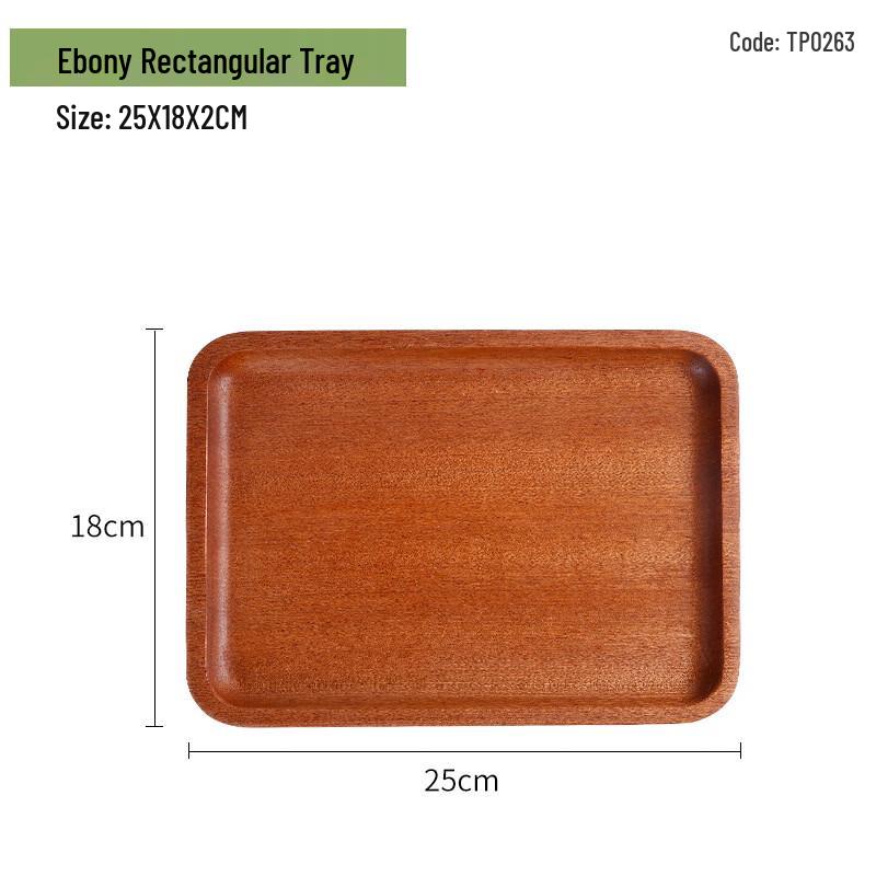 

Ru Han Japanese Style Ebony Wood Rectangular Serving Tray
