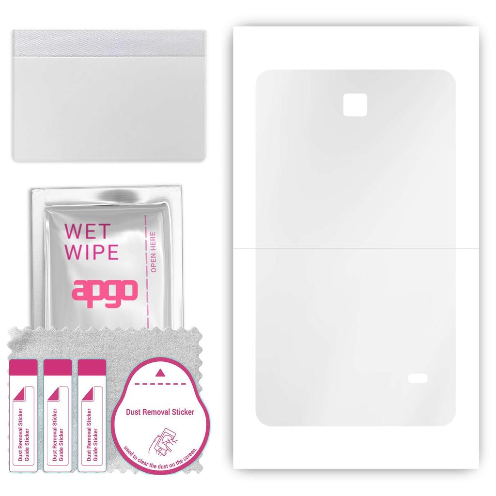 apgo Adesivo protettivo ultra trasparente per il retro compatibile con Samsung Galaxy Tab 4 7.0 SM-T230, Pellicola avvolgente, Pellicola idrogel, Flessibile, TPU morbido w