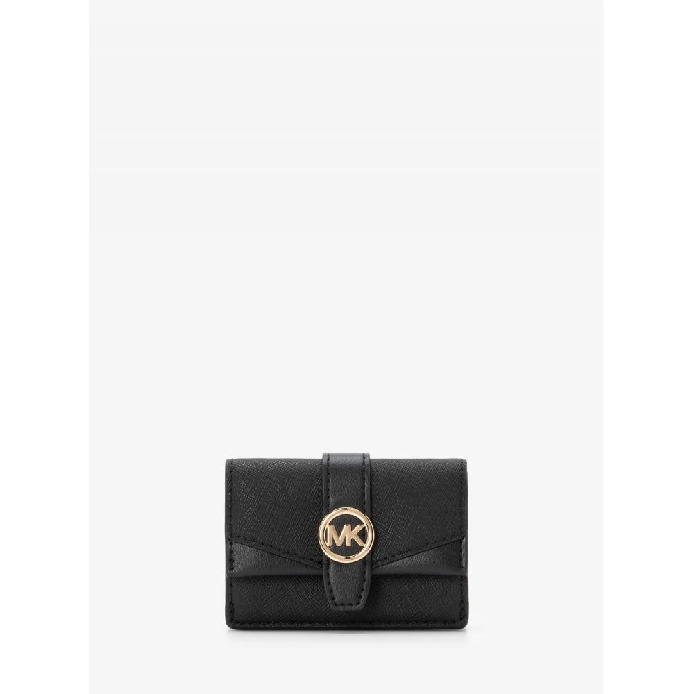 Michael Kors Greenwich Flap Trifold Extra Small 35f5ggrd0l1 Black