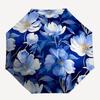 1pc Blue Floral Pattern Umbrella with Plastic Handle,Suitable for All Seasons Umbrellaptys26065