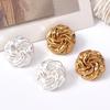 High-End Flower Buttons, Irregular Small Fragrant Style Blazer Trench Coat Coat Metal Accessories Decorative Buttons