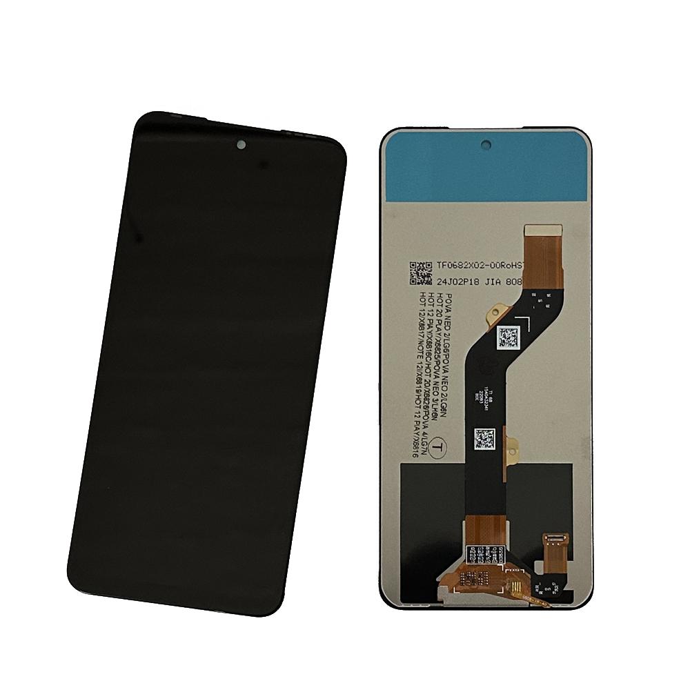 LCD Screen and Digitizer Full Assembly For Tecno Pova 4 LG7n