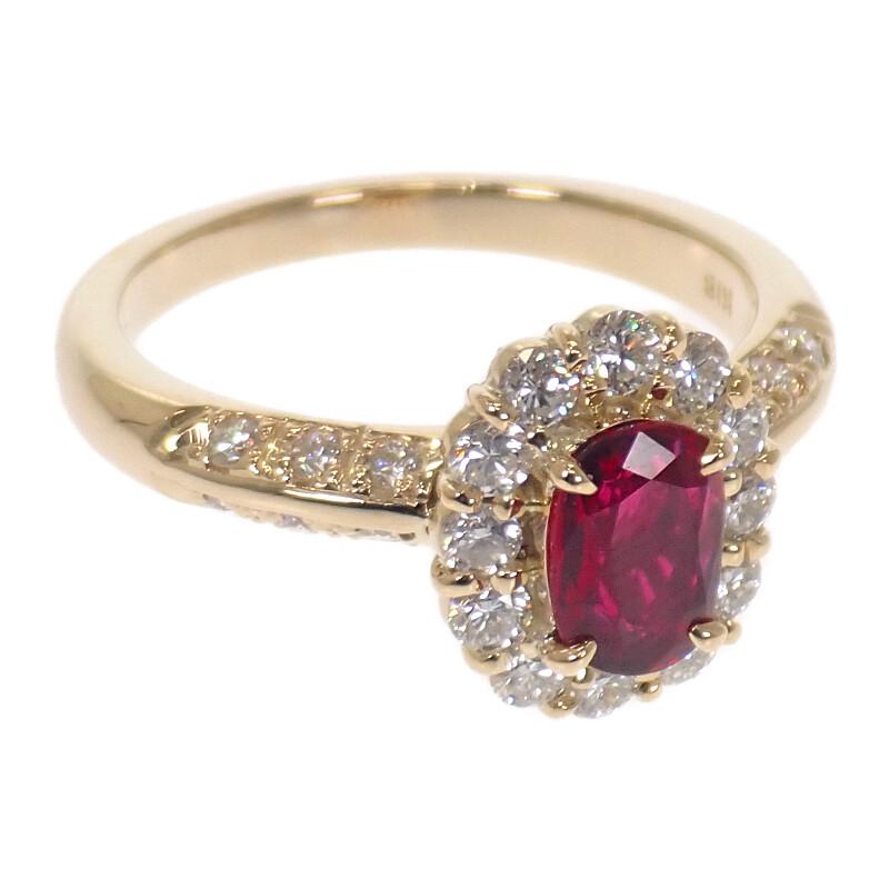 no brand  #14(JP Size) ring K18 yellow gold Women