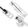 2PCS Aluminium Alloy Dual Head Air Chuck Push-on collet Extension Stem  Tire pressure check