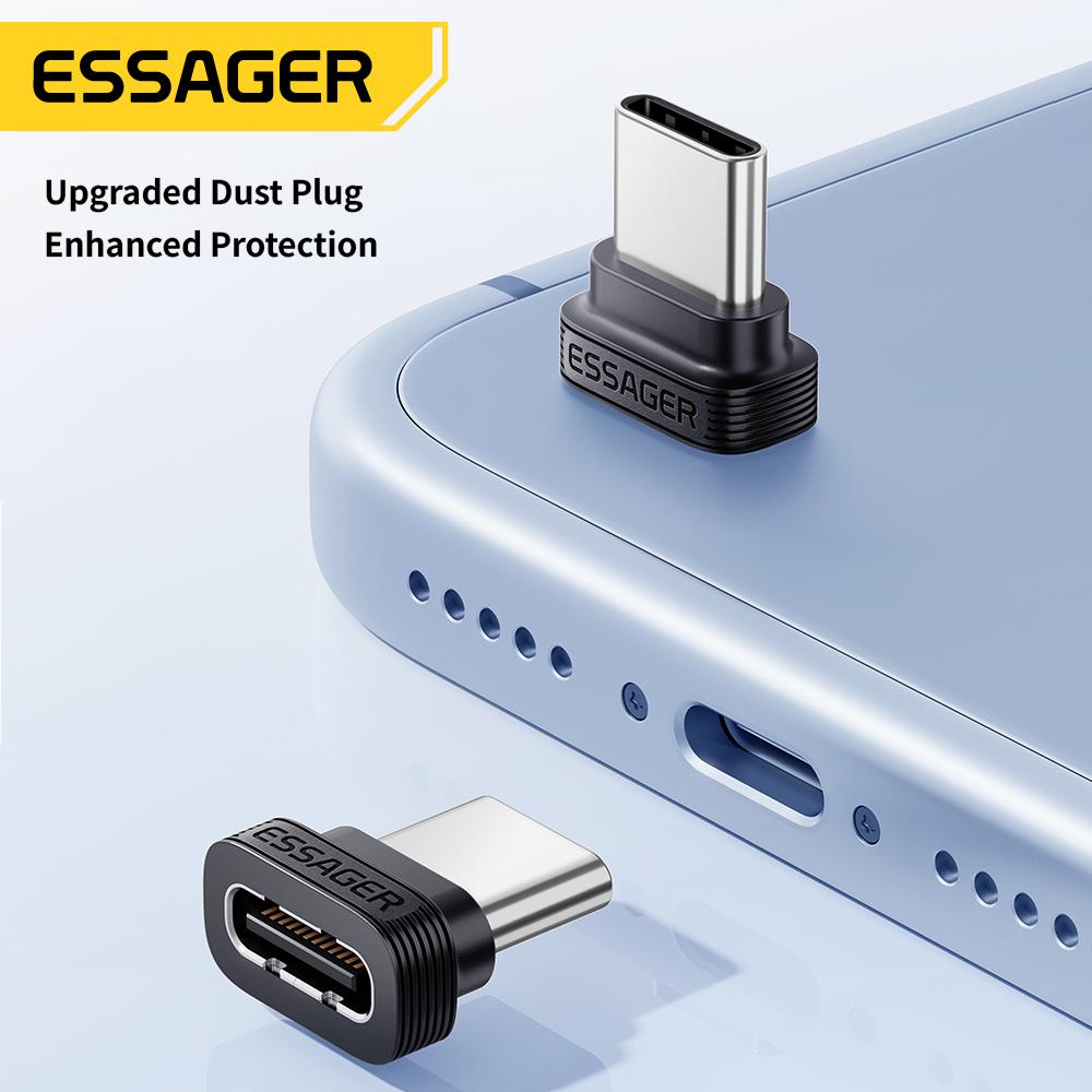 Essager Type C Dust Plug Type C To Type C OTG Adapter Supports Charging&Data Transfer Protective Plug For iPhone Samsung Xiaomi